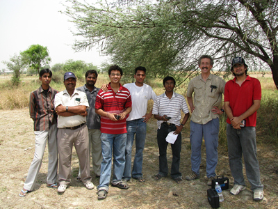 Left to Right: Driver #1, Harish, Driver #2, Amber Verma, Amit Kumar, Anuj Kumar Bharti, Tom Eck, Saurabh Hooda 